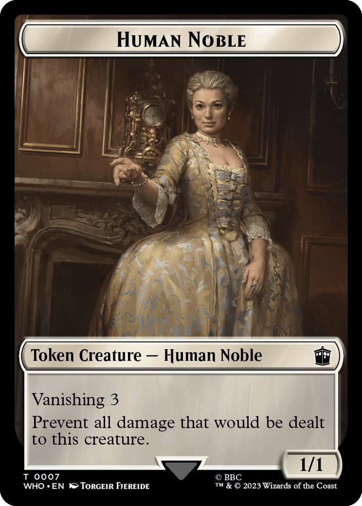 Human Noble // Cyberman Double-Sided Token (7 // 24) [Doctor Who]