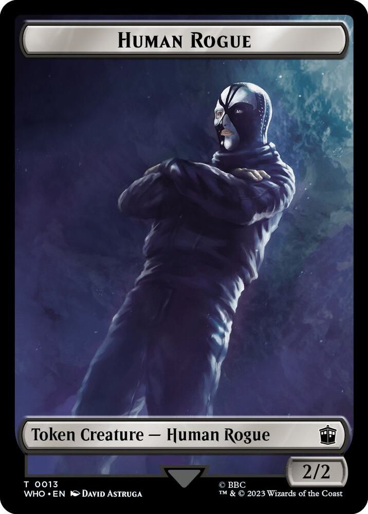 Human Rogue // Beast Double-Sided Token (13 // 17) [Doctor Who]