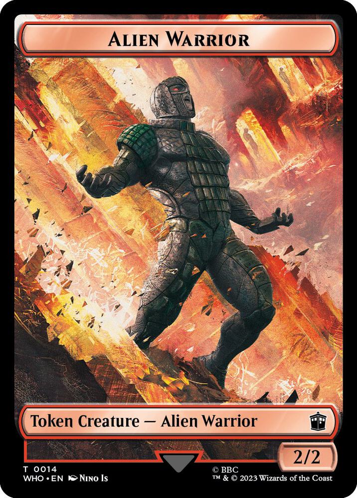 Alien Warrior // Treasure (0030) Double-Sided Token (14 // 30) [Doctor Who]