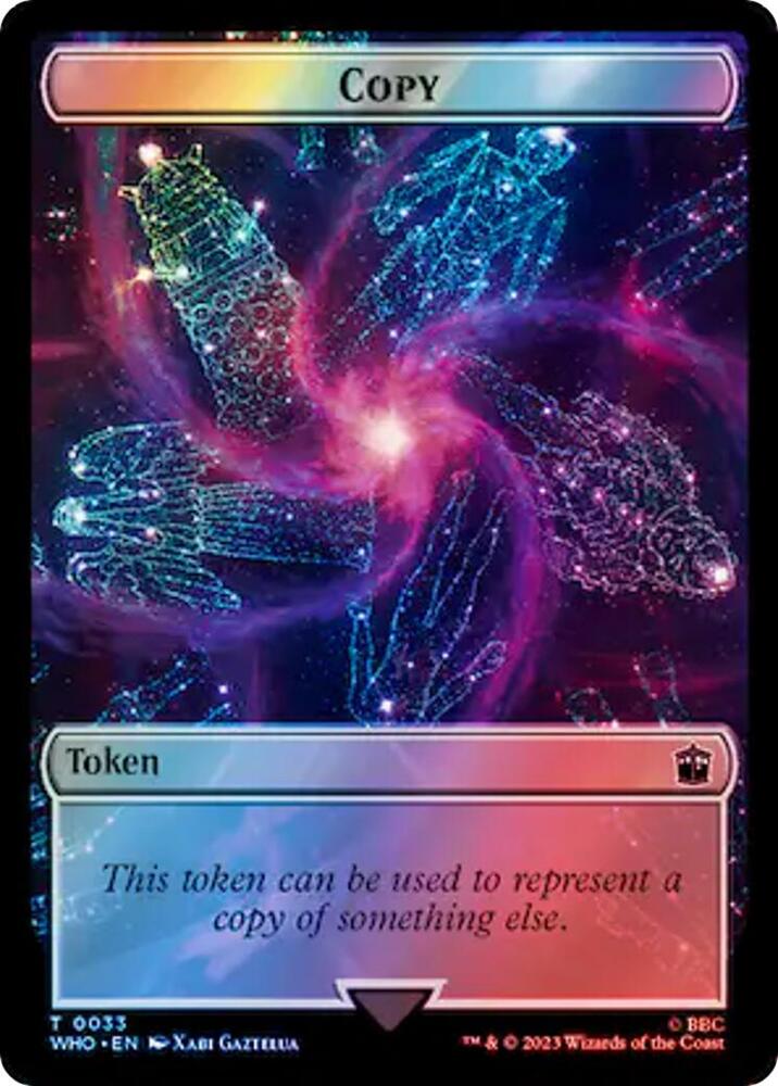 Copy // Treasure (0062) Double-Sided Token (Surge Foil) (33 // 62) [Doctor Who]
