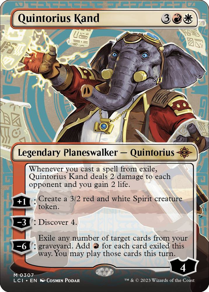 Quintorius Kand (0307) (Borderless) [The Lost Caverns of Ixalan] [Borderless]