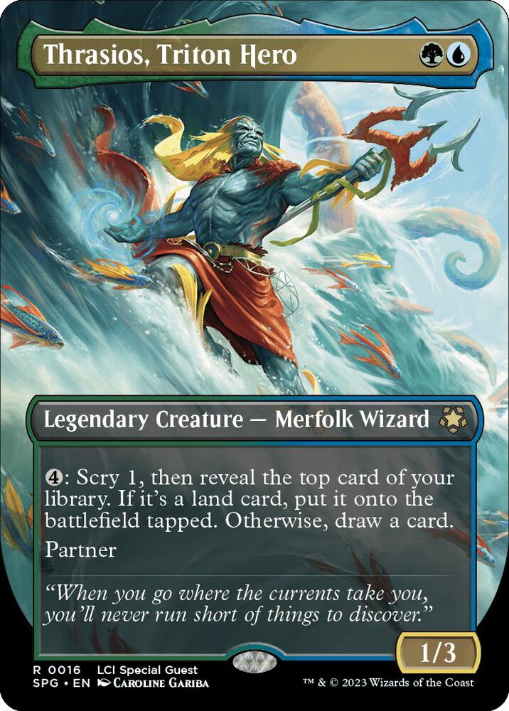Thrasios, Triton Hero (Borderless) (16) [Special Guests] [Borderless]