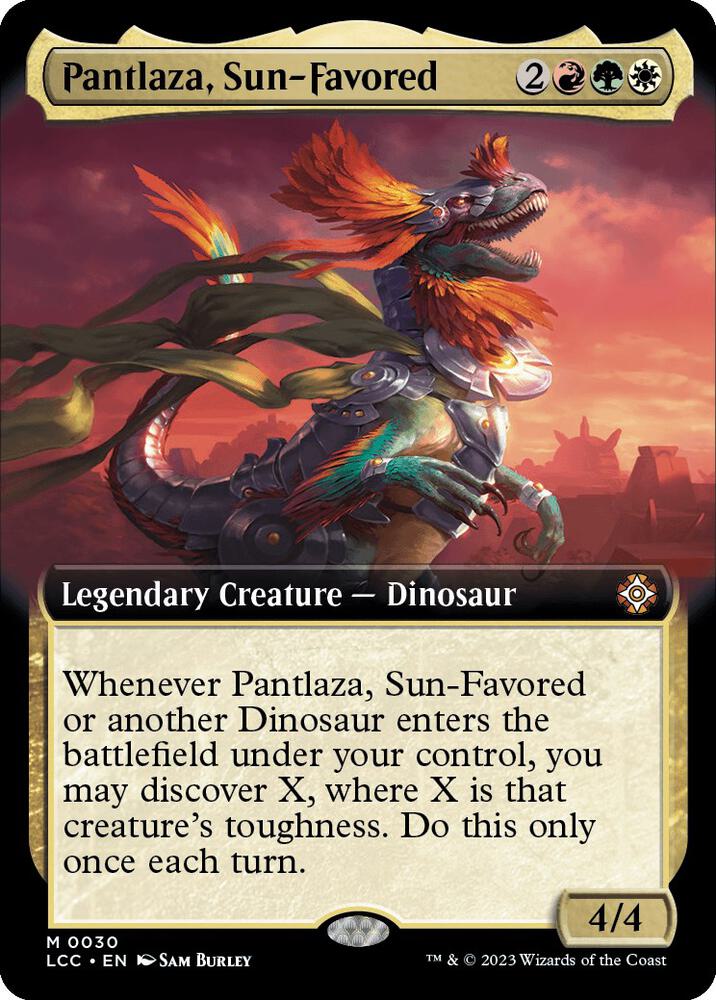 Pantlaza, Sun-Favored (Extended Art) (30) [The Lost Caverns of Ixalan Commander] [Extended Art]