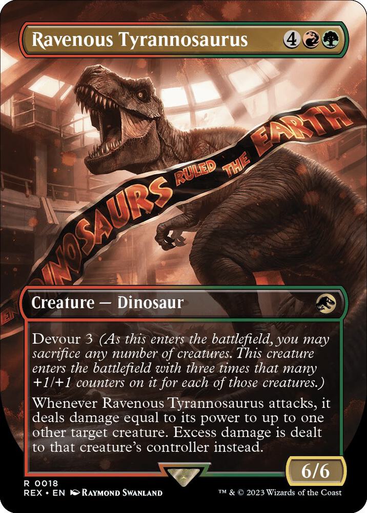 Ravenous Tyrannosaurus (Borderless) (18) [Jurassic World Collection] [Borderless]