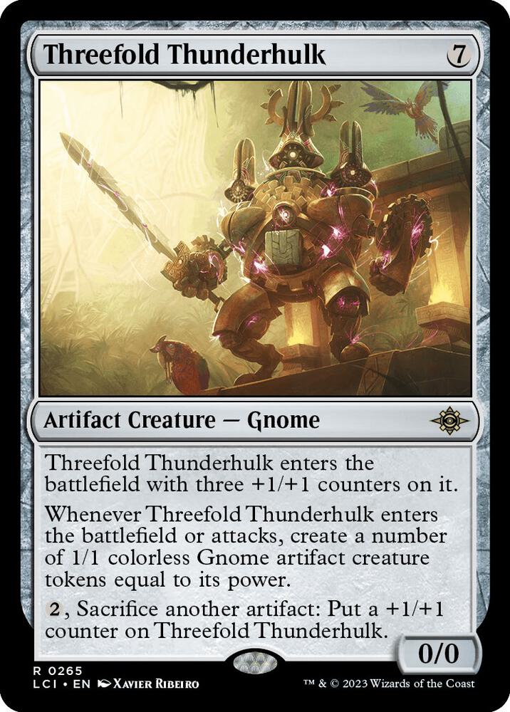 Threefold Thunderhulk (265) [The Lost Caverns of Ixalan]