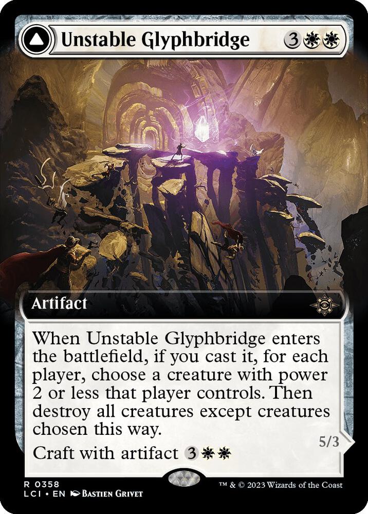 Unstable Glyphbridge (Extended Art) (358) [The Lost Caverns of Ixalan] [Extended Art]