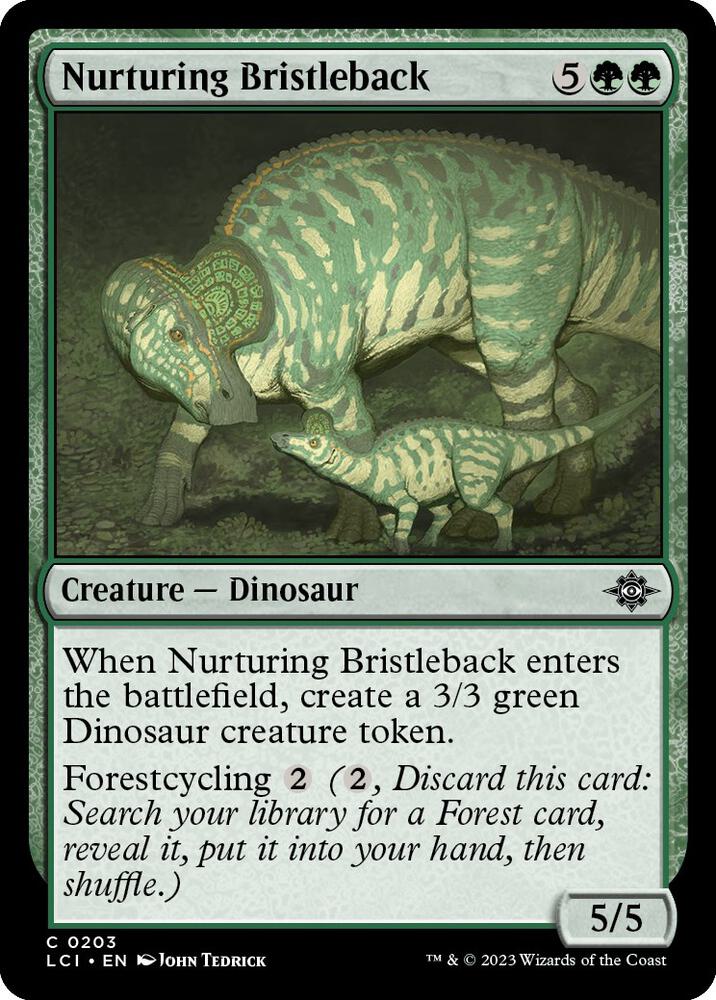 Nurturing Bristleback (203) [The Lost Caverns of Ixalan]