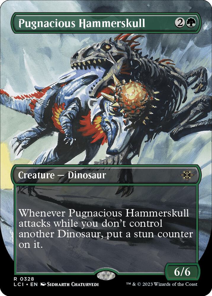 Pugnacious Hammerskull (Borderless) (328) [The Lost Caverns of Ixalan] [Borderless]