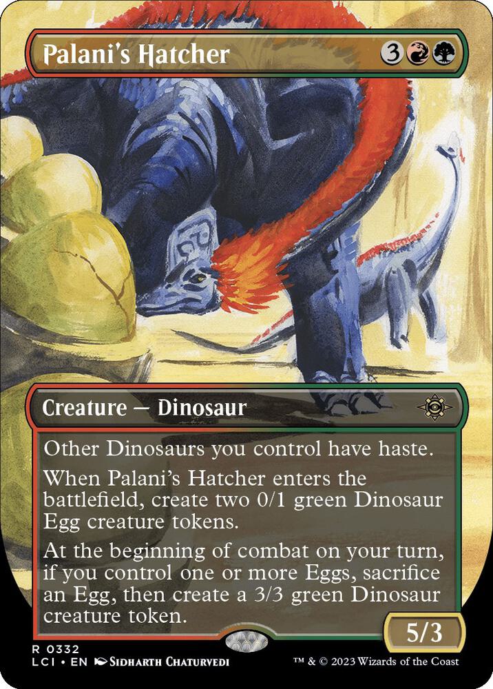 Palani's Hatcher (Borderless) (332) [The Lost Caverns of Ixalan] [Borderless]