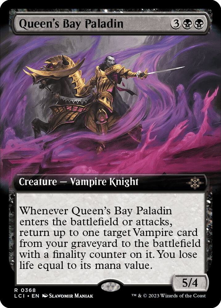 Queen's Bay Paladin (Extended Art) (368) [The Lost Caverns of Ixalan] [Extended Art]