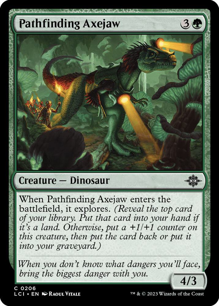 Pathfinding Axejaw (206) [The Lost Caverns of Ixalan]