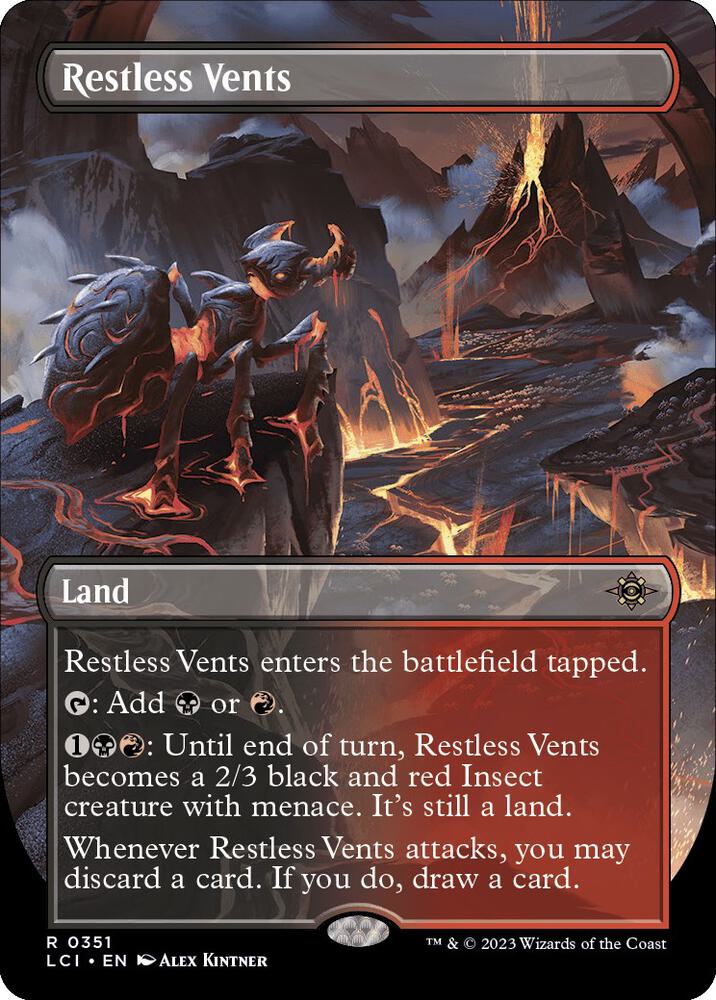 Restless Vents (Borderless) (351) [The Lost Caverns of Ixalan] [Borderless]