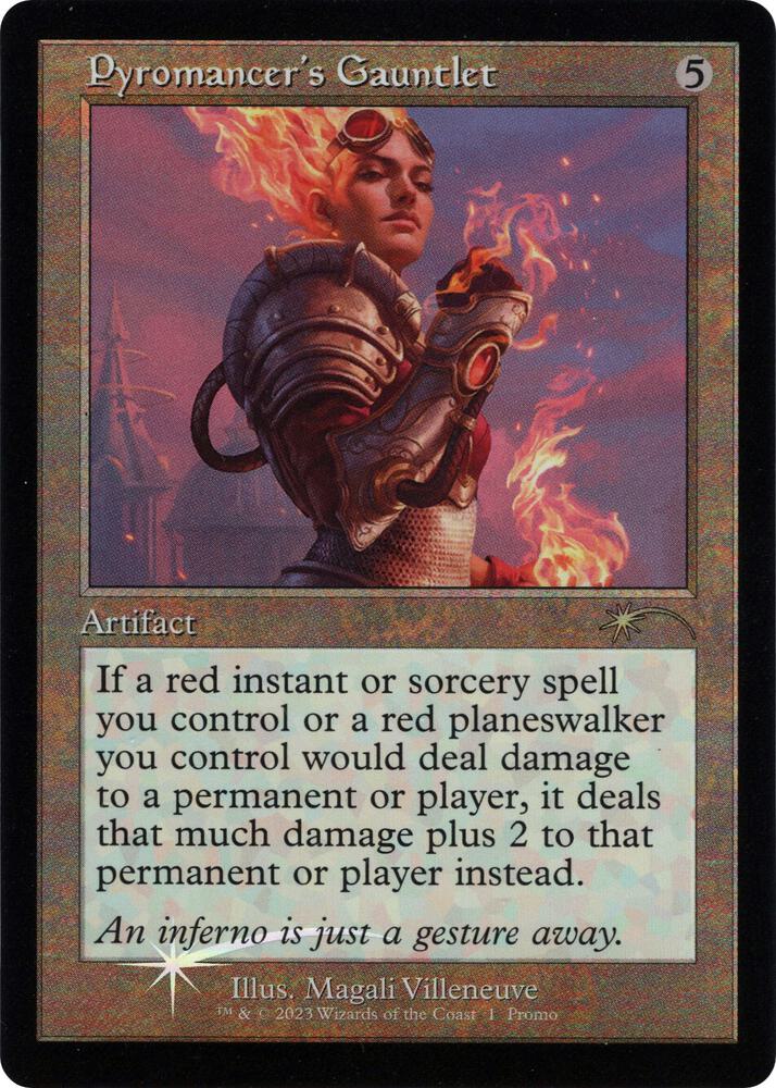 Pyromancer's Gauntlet (Retro Frame) (1) [Media Promos]