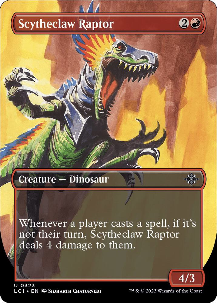 Scytheclaw Raptor (Borderless) (323) [The Lost Caverns of Ixalan] [Borderless]