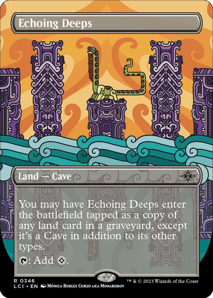 Echoing Deeps (Borderless) (346) [The Lost Caverns of Ixalan] [Borderless]