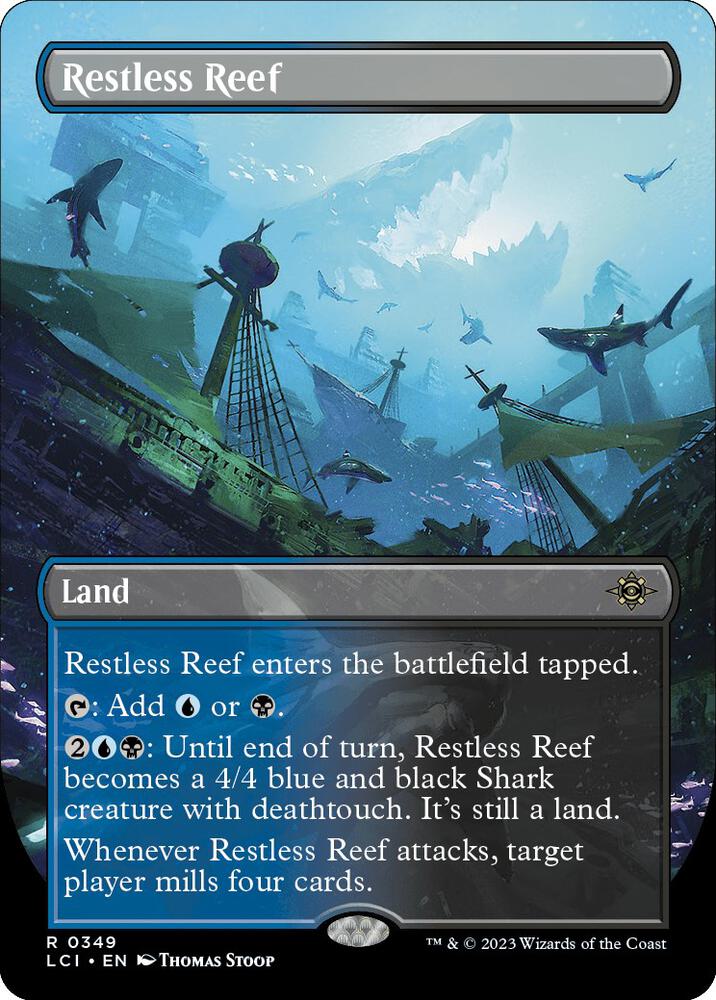Restless Reef (Borderless) (349) [The Lost Caverns of Ixalan] [Borderless]