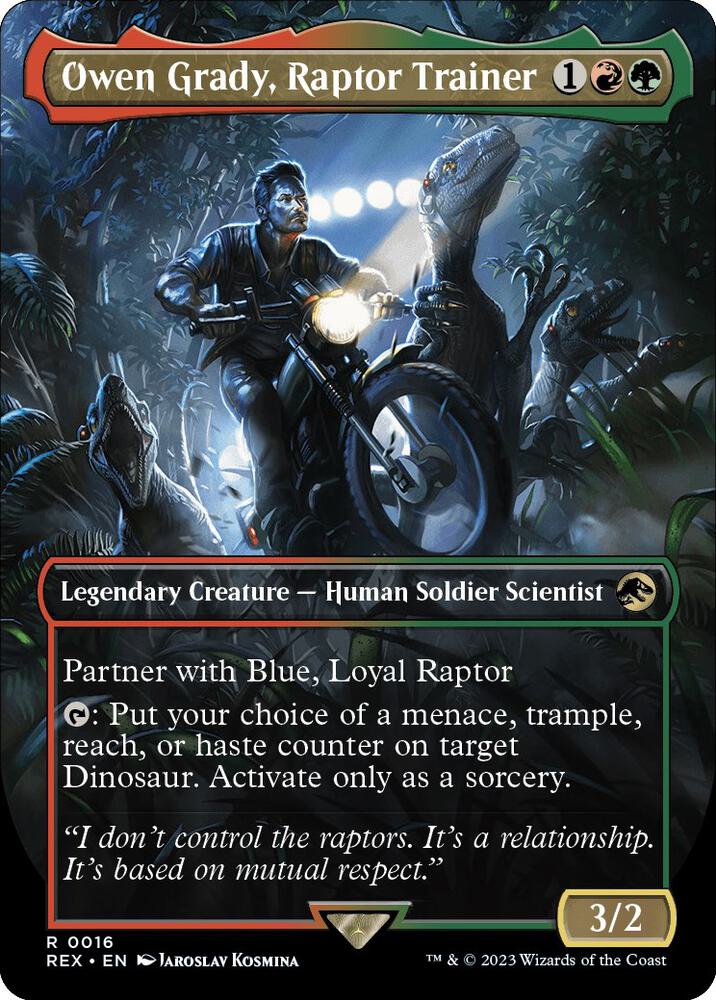 Owen Grady, Raptor Trainer (Borderless) (16) [Jurassic World Collection] [Borderless]
