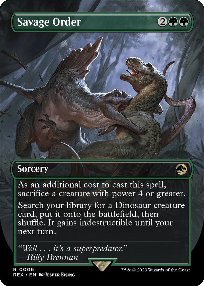 Savage Order (Borderless) (6) [Jurassic World Collection] [Borderless]