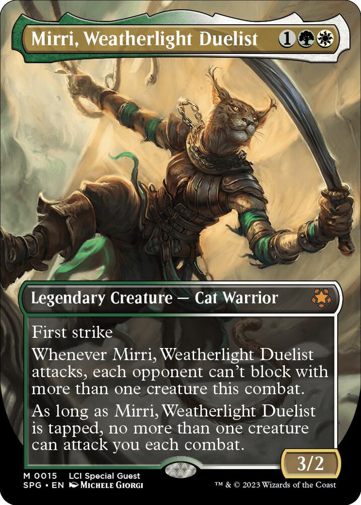 Mirri, Weatherlight Duelist (Borderless) (15) [Special Guests] [Borderless]