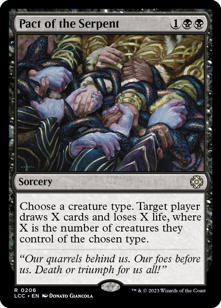 Pact of the Serpent (206) [The Lost Caverns of Ixalan Commander]