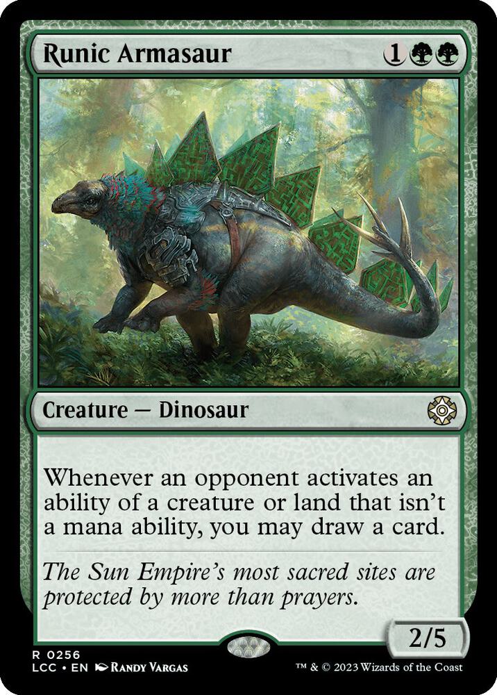 Runic Armasaur (256) [The Lost Caverns of Ixalan Commander]