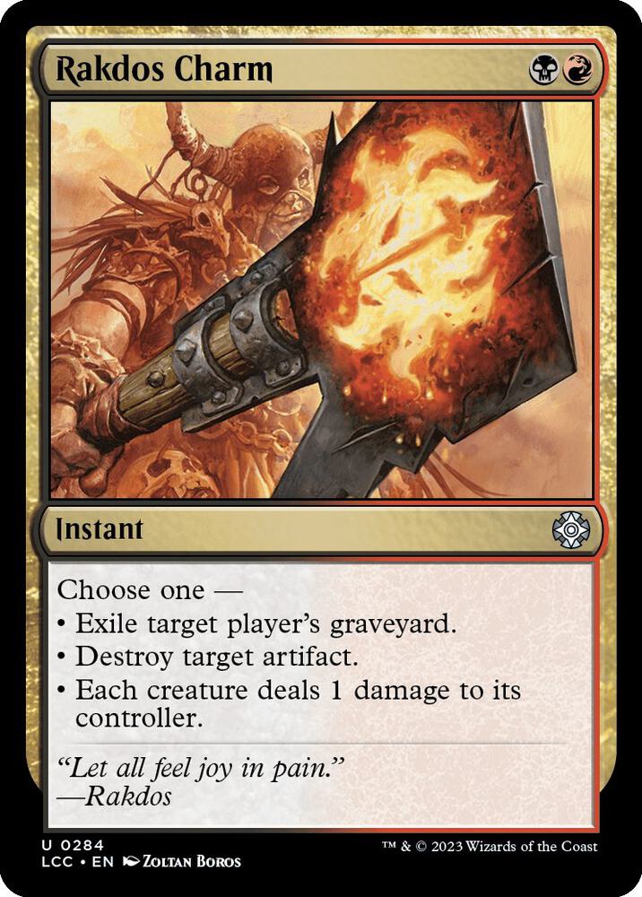 Rakdos Charm (284) [The Lost Caverns of Ixalan Commander]