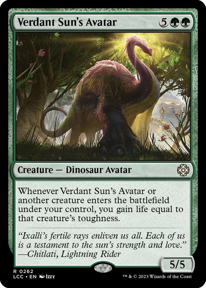 Verdant Sun's Avatar (262) [The Lost Caverns of Ixalan Commander]