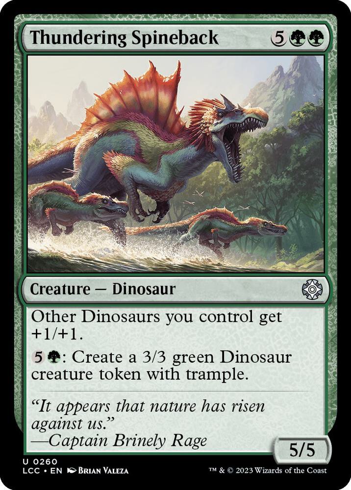 Thundering Spineback (260) [The Lost Caverns of Ixalan Commander]