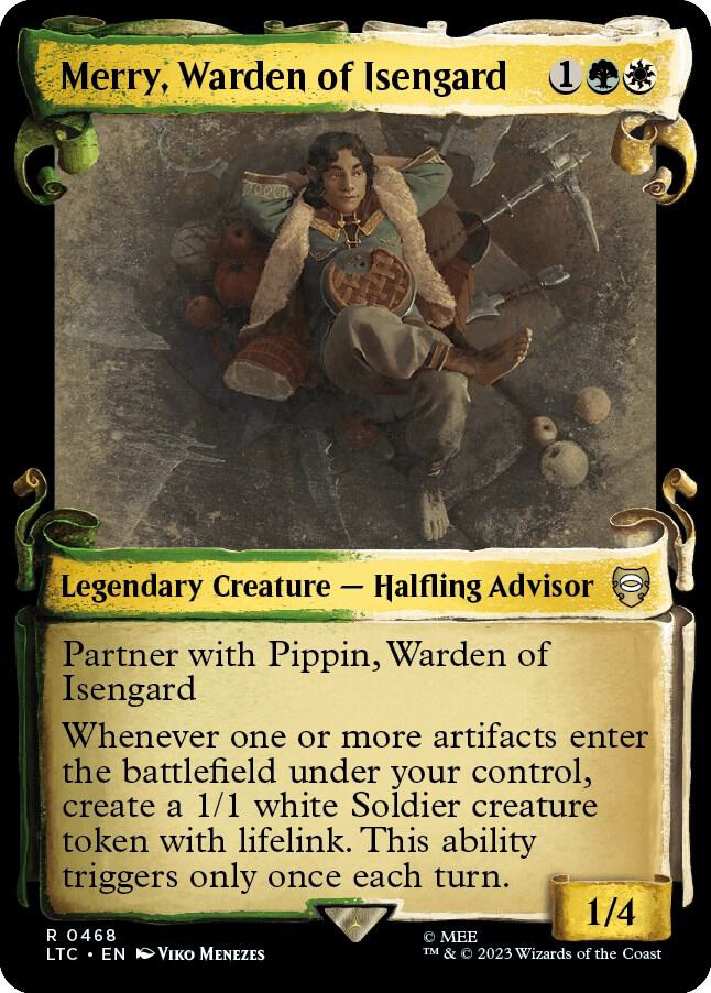 Merry, Warden of Isengard (Showcase Scrolls) (468) [Tales of Middle-earth Commander] [Showcase]