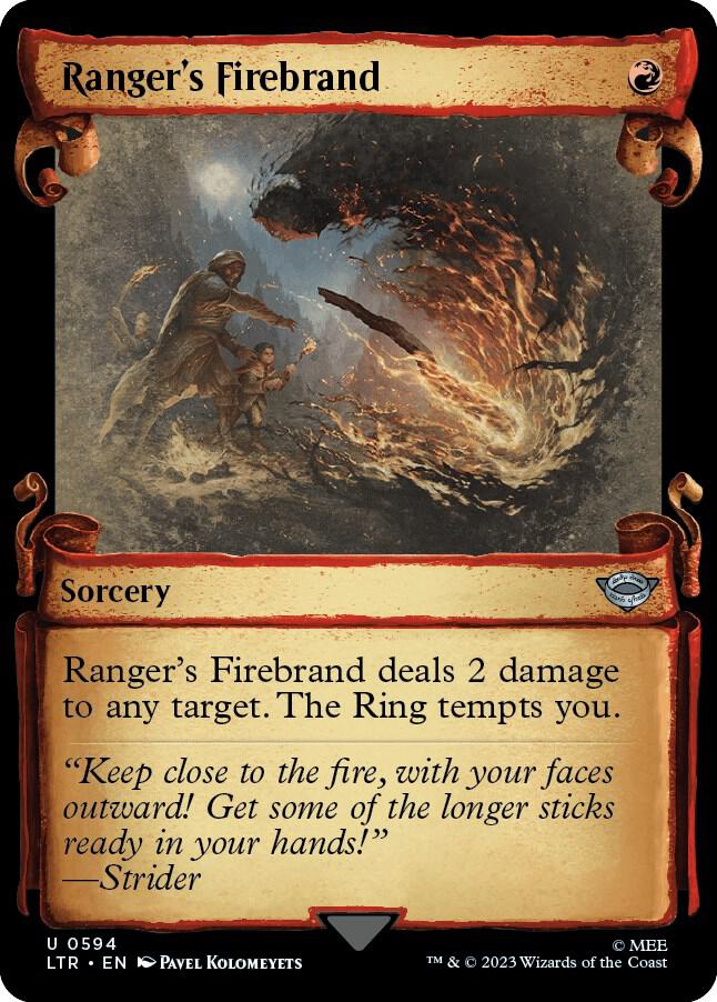 Ranger's Firebrand (Showcase Scrolls) (594) [The Lord of the Rings: Tales of Middle-earth] [Showcase]