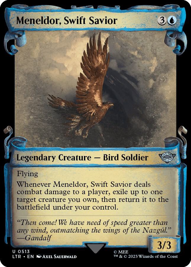 Meneldor, Swift Savior (Showcase Scrolls) (513) [The Lord of the Rings: Tales of Middle-earth] [Showcase]