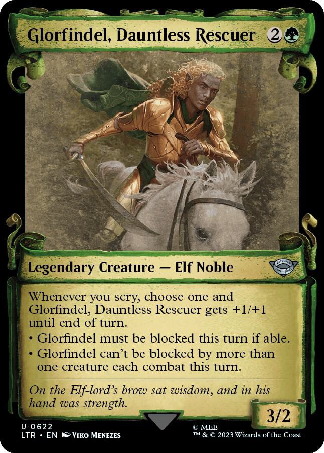Glorfindel, Dauntless Rescuer (Showcase Scrolls) (622) [The Lord of the Rings: Tales of Middle-earth] [Showcase]