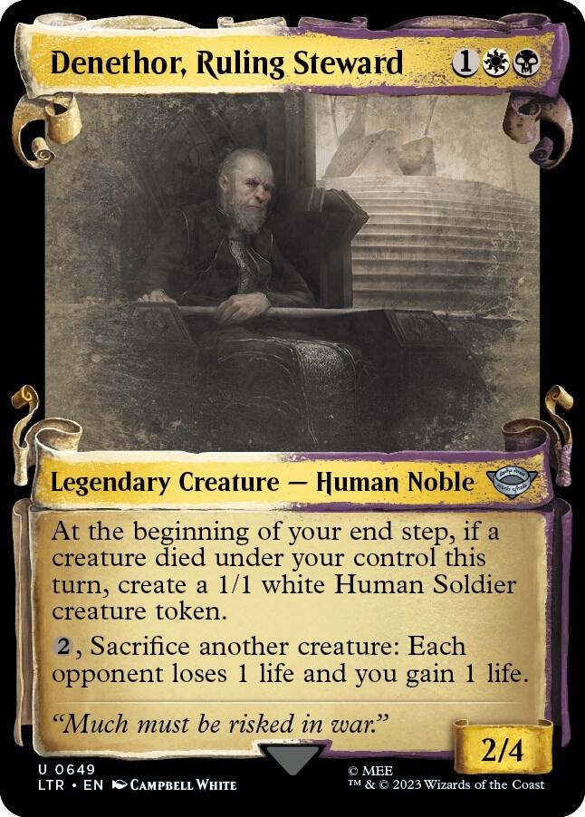 Denethor, Ruling Steward (Showcase Scrolls) (649) [The Lord of the Rings: Tales of Middle-earth] [Showcase]
