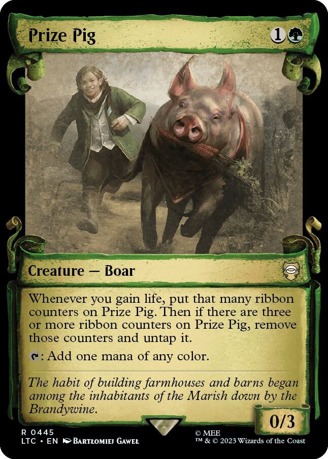 Prize Pig (Showcase Scrolls) (445) [Tales of Middle-earth Commander] [Showcase]