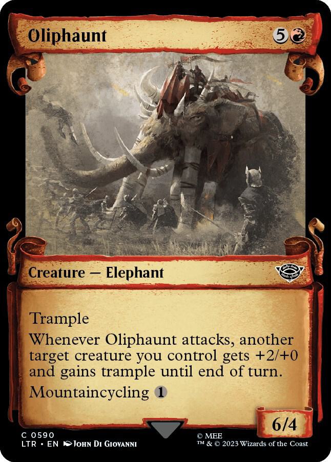 Oliphaunt (Showcase Scrolls) (590) [The Lord of the Rings: Tales of Middle-earth] [Showcase]