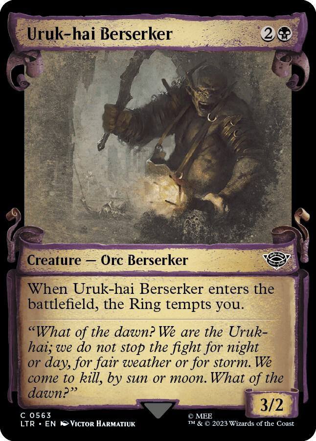 Uruk-hai Berserker (Showcase Scrolls) (563) [The Lord of the Rings: Tales of Middle-earth] [Showcase]