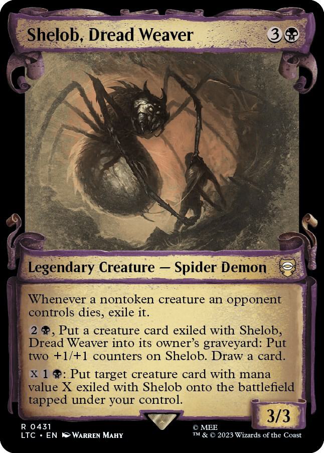 Shelob, Dread Weaver (Showcase Scrolls) (431) [Tales of Middle-earth Commander] [Showcase]
