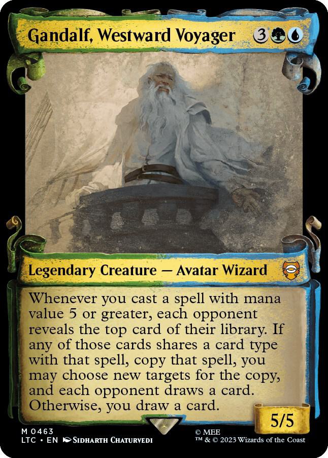 Gandalf, Westward Voyager (Showcase Scrolls) (463) [Tales of Middle-earth Commander] [Showcase]