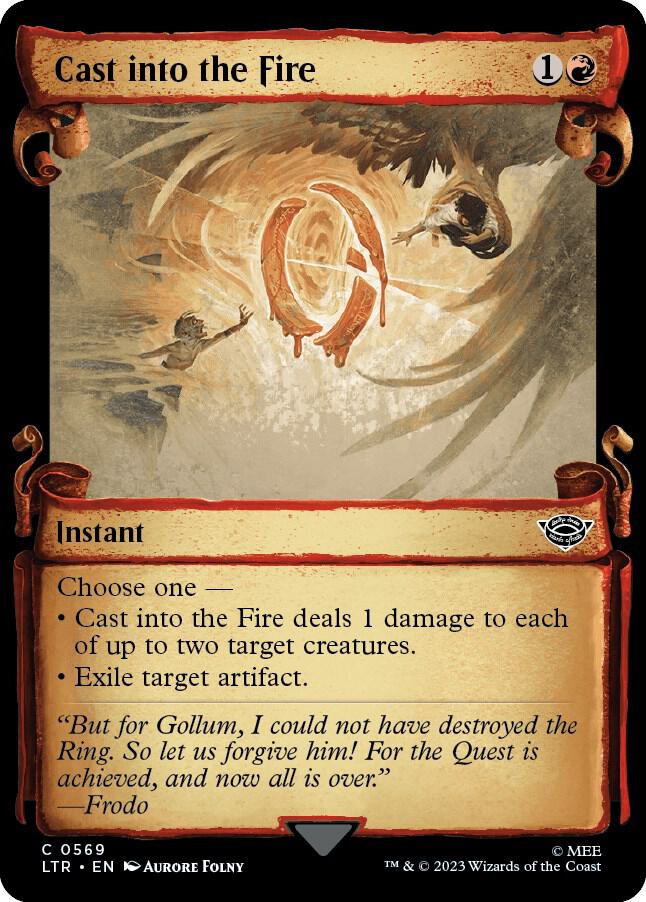 Cast into the Fire (Showcase Scrolls) (569) [The Lord of the Rings: Tales of Middle-earth] [Showcase]