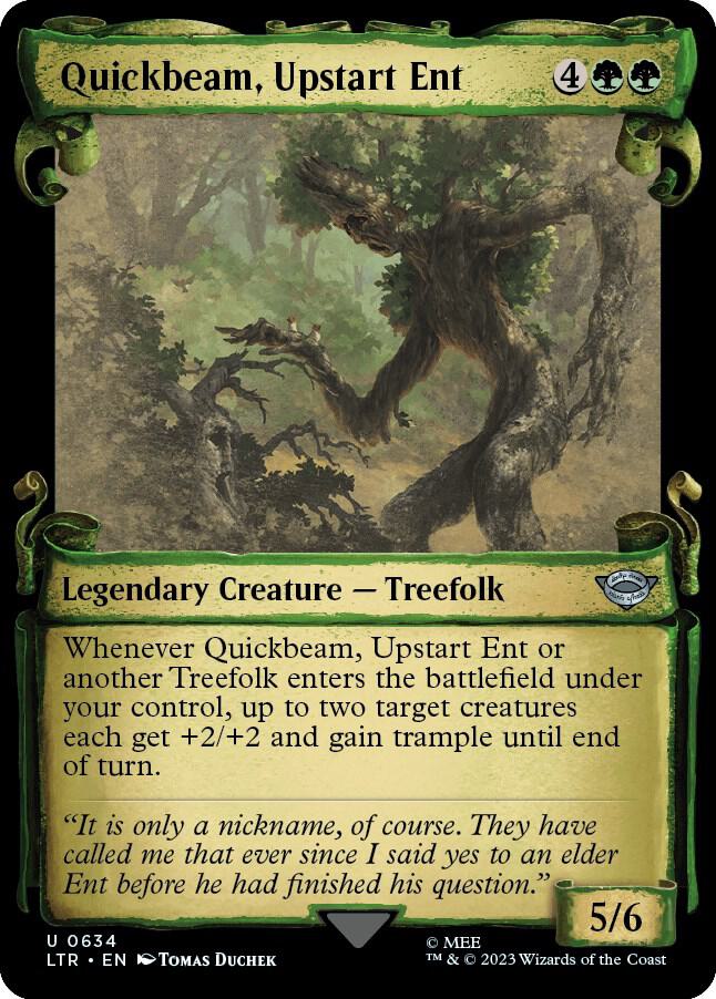 Quickbeam, Upstart Ent (Showcase Scrolls) (634) [The Lord of the Rings: Tales of Middle-earth] [Showcase]