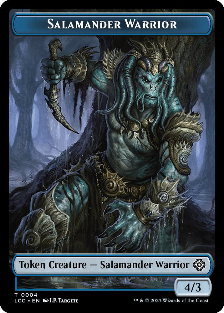 Salamander Warrior // Treasure Double-Sided Token (4 // 18) [The Lost Caverns of Ixalan Commander]