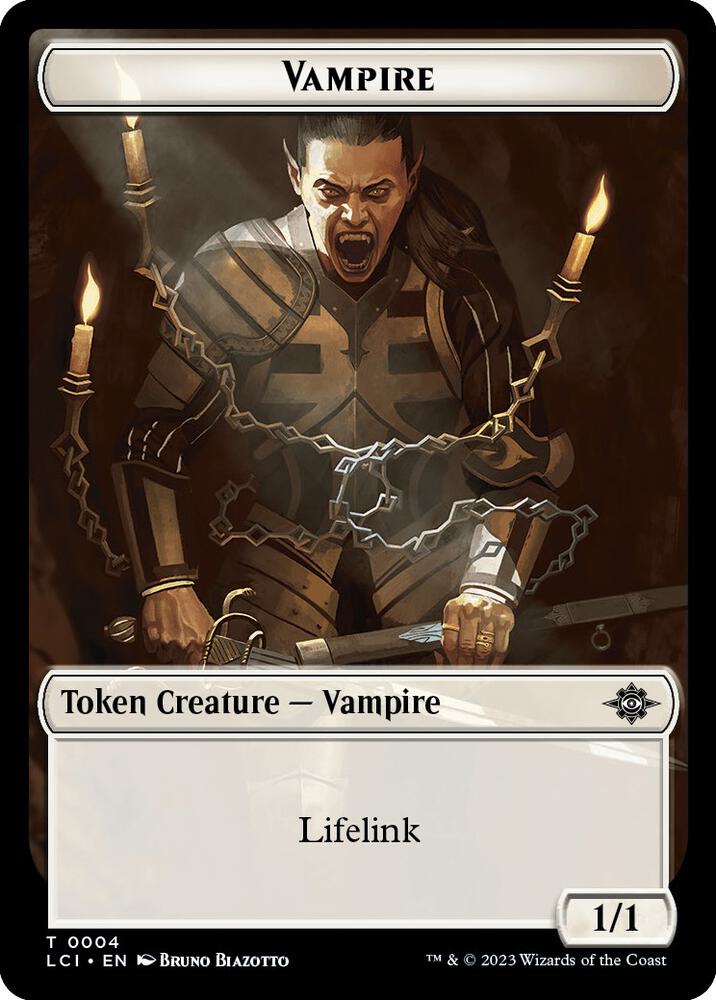 Vampire // Vampire Demon Double-Sided Token (4 // 15) [The Lost Caverns of Ixalan]