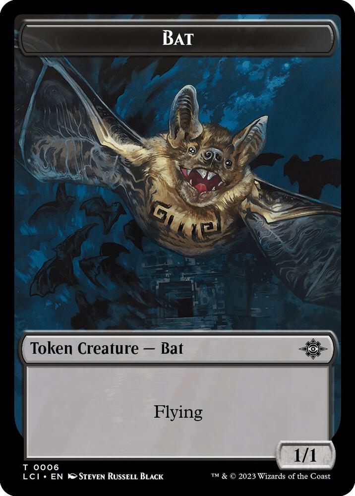 Bat // Vampire (0004) Double-Sided Token (6 // 4) [The Lost Caverns of Ixalan]