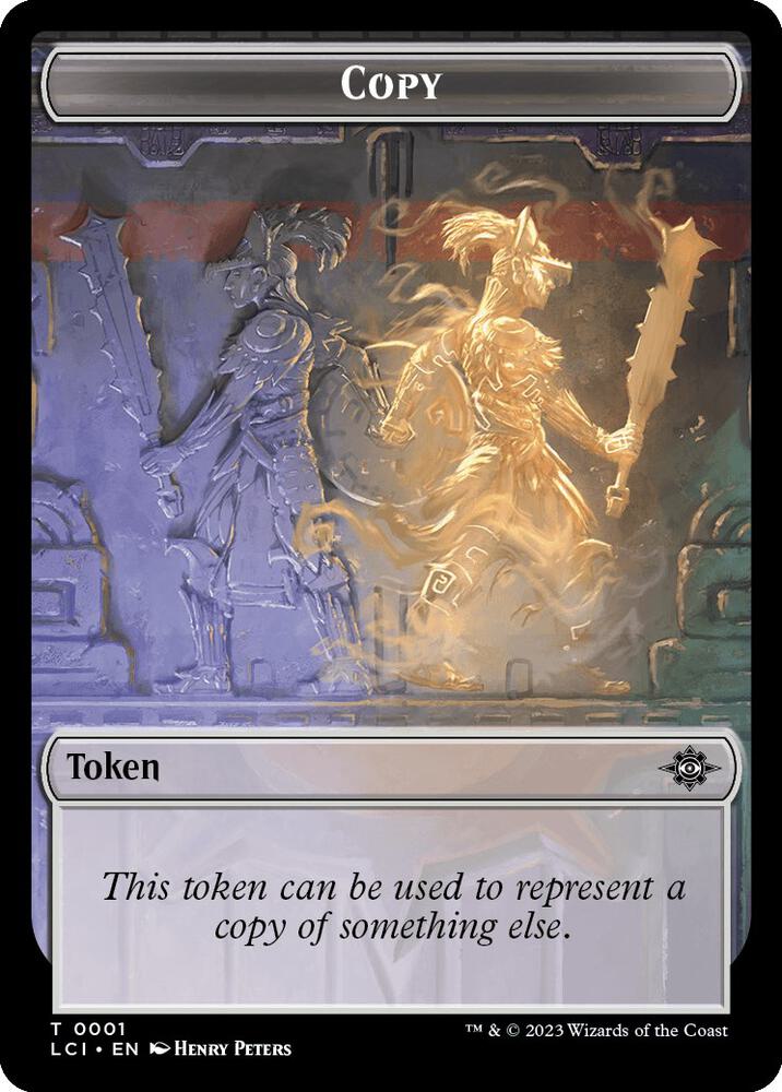 Copy // Merfolk (0005) Double-Sided Token (1 // 5) [The Lost Caverns of Ixalan]