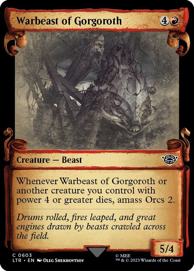 Warbeast of Gorgoroth (Showcase Scrolls) (603) [The Lord of the Rings: Tales of Middle-earth] [Showcase]