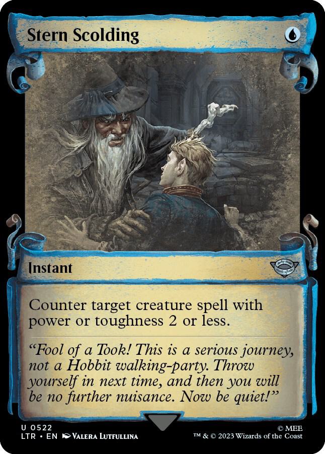 Stern Scolding (Showcase Scrolls) (522) [The Lord of the Rings: Tales of Middle-earth] [Showcase]