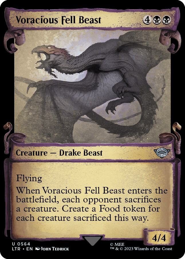 Voracious Fell Beast (Showcase Scrolls) (564) [The Lord of the Rings: Tales of Middle-earth] [Showcase]
