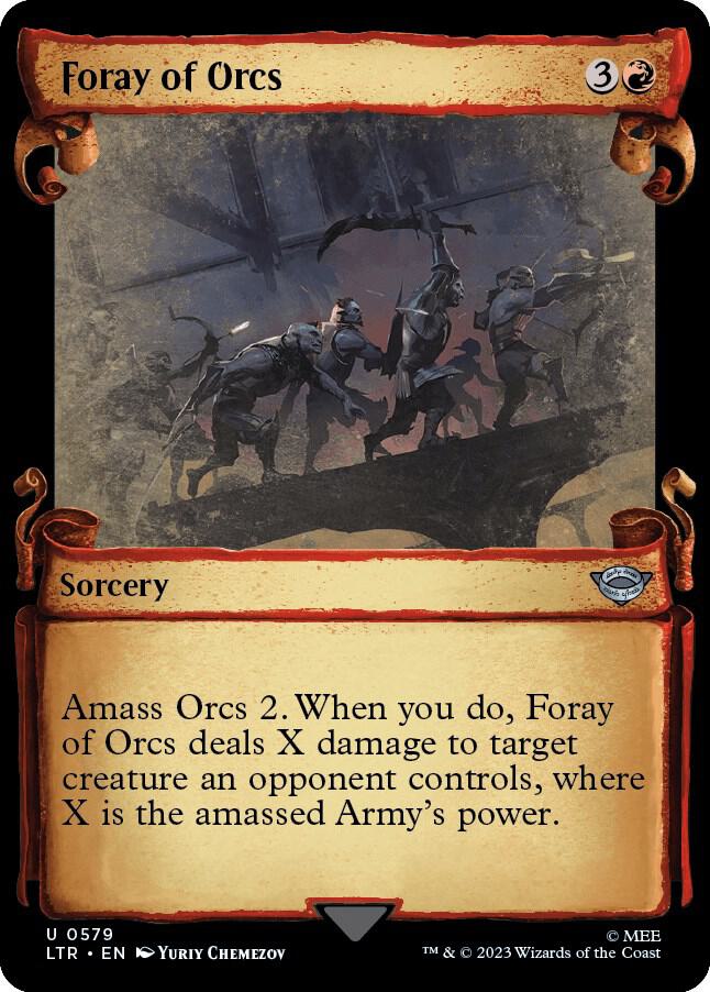 Foray of Orcs (Showcase Scrolls) (579) [The Lord of the Rings: Tales of Middle-earth] [Showcase]