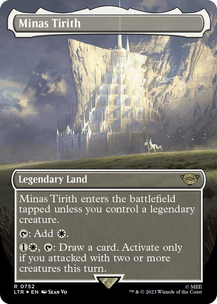 Minas Tirith (Borderless) (Surge Foil) (752) [The Lord of the Rings: Tales of Middle-earth] [Borderless]