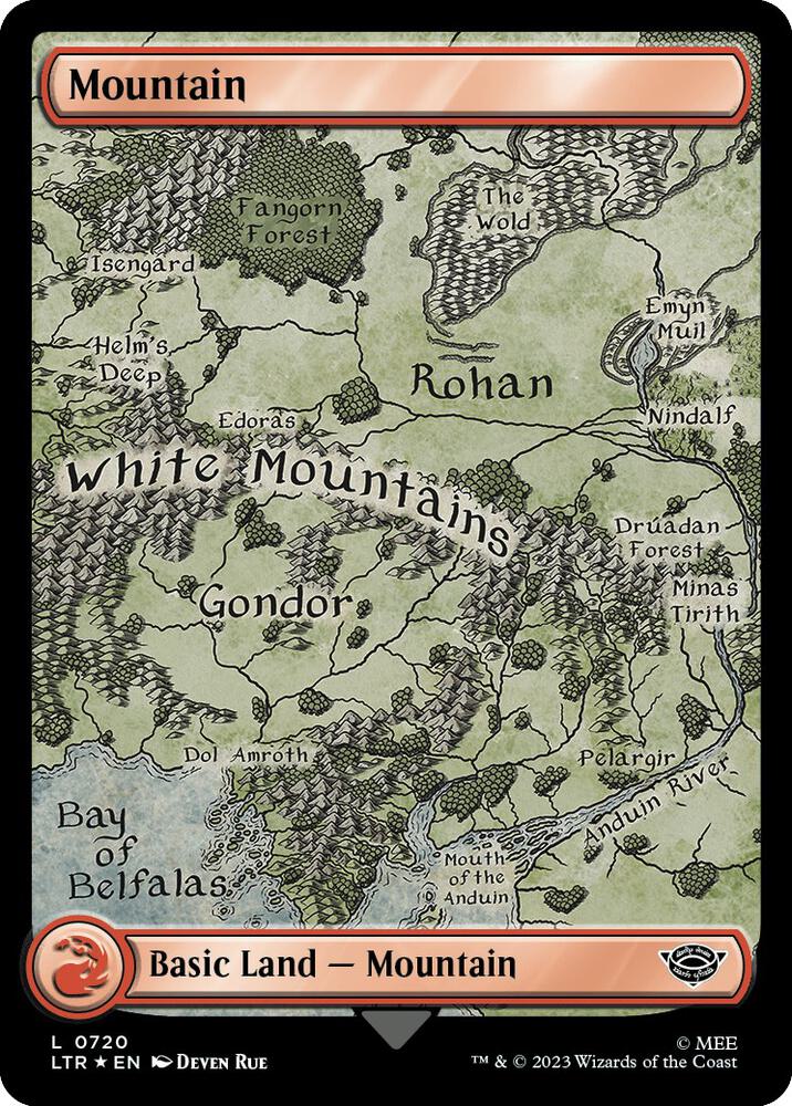 Mountain (0720) (Surge Foil) [The Lord of the Rings: Tales of Middle-earth]